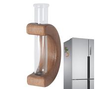 Jarrón Magnético, Jarrón de Madera | Promueva la atmósfera de su hogar con un mini soporte de madera Jarrón magnético de flores único. Se combina con otros jarrones. Prueba de botellas con