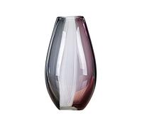 Jarrón para sala de estar, mesa florero, jarrón de cristal, adorno para sala de estar, arreglo floral simple de escritorio, adorno de flores (color: morado, tamaño: B)