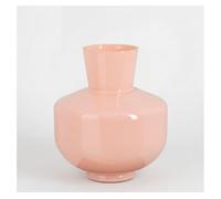 Jarrón pastel rosa l vidrio pintado 45cm