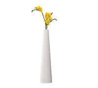 Jarrón pequeño de cerámica con cuello estrecho cónico de un solo tallo florero decorativo para decoración del hogar, centro de mesa para boda, oficina, mesa de comedor (no incluye flores)