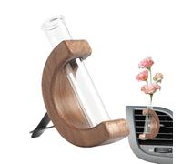 Jarrón portátil de tubo de para coche, soporte para flores, plantas frescas, tope de ventilación de coche, elegante mini plantador para decoración interior del vehículo, ventilación de aire