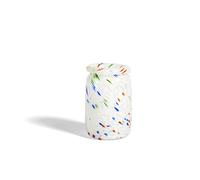 HAY Jarrón Splash Roll Neck M 22 cm White dot (multi)