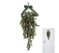 Jarrón verde artificial de 70 cm - Pine Red Berries Holiday Decor