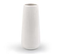 jarrone de cerámica blanco, jarrón de flores,floreros decorativos modernos con ranuras, jarrón moderno para hierba de Pampas, jarrón pequeño para el hogar, salón, comedor, entrada, oficina, decoración