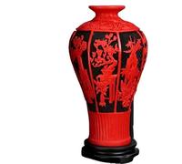 Jarrones Classical Carved vases, Niche Desktop Ornaments Dried Flowers, Flower Arrangements, Festive Decorations(Two Tone)