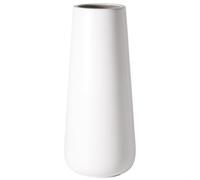 Jarrones de cerámica Blanca Mate de 11 Pulgadas de Alto, para decoración del hogar y centros de Mesa, para Amigos y Familiares, Bodas, Despedidas de Soltera, cumpleaños, Fiestas, bautizos y más