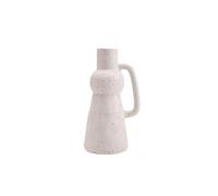 Jarrones de cerámica, Jarrón de cerámica Vintage con Moteado Blanco, arreglo Floral Puro, Escritorio asa, florero