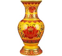 jarrones de Porcelana China, Jarrón de cerámica, florero, jarrón Chino, Decorativo artístico, Loto 20 cm, Botella purificadora Agua Buda, decoración, Suministros Budismo
