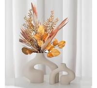 Jarrones Decorativos Modernos - 2 Paquetes Jarrones para Flores con No Flores, Jarron Ceramica para Decoracion Habitacion Centro de Mesa Decorativo Salon y Decoracion Mesa Comedor