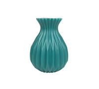 Jarrones Decorativos Modernos Florero de imitación cerámica y plástico for decoración Escritorio en Sala Estar o Centro Mesa for Bodas(Green)