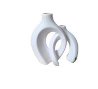 Jarrones Decorativos Modernos Juego de 2 jarrones Modernos plástico for decoración del hogar, Huecos imitación cerámica for Sala Estar