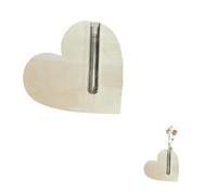 Jarrones en Forma de corazón para Flores, decoración de Mesa de Sala de, Regalo de Mejor mamá, para mamá, De Madera, No Hay Flores