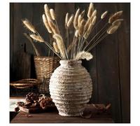Jarrones Vintage Florero rústico de cerámica la Granja 8,4 Pulgadas Lindo Boho for decoración del hogar Decoración estética para el hogar