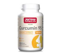 Jarrow Formulas, Curcumina 95, Extracto de Cúrcuma, 500mg, 120 Cápsulas veganas, Probadas en Laboratorio, Sin Soja, Sin Gluten, Vegetariano, No GMO