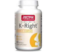 Jarrow Formulas, K-Right, complejo de vitamina K con vitamina D, 60 cápsulas ...