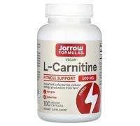 Jarrow Formulas L-Carnitina, 500mg - 100 Cápsulas, Suplemento para Energía y Recuperación Muscular