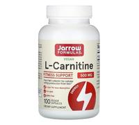 Jarrow Formulas L-Carnitina, 500mg - 100 Licap Vegetarianas, Suplemento para Energía y Recuperación