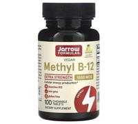 Jarrow Formulas Metil B12 (Metilcobalamina) 1000 mcg, Limón - 100 Comprimidos Masticables