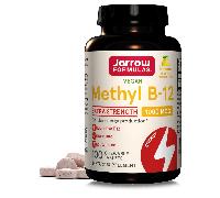 Jarrow Formulas Metil B12 (Metilcobalamina) 1000 mcg, Limón - 100 Comprimidos Masticables