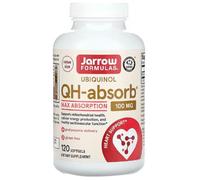 Jarrow Formulas - Ubiquinol QH-absorb | 100 mg para energía celular y salud cardiaca - 120 cápsulas blandas