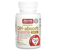 Jarrow Formulas Ubiquinol QH-absorb 200mg - 60 Softgels, Suplemento CoQ10 para Energía y Salud Cardiovascular