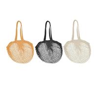 Jarsense Bolsa de malla reutilizable para comestibles, asa larga, cuerda de algodón, bolsas de productos orgánicos, bolsas de compras portátiles/lavables para almacenamiento de frutas y verduras,