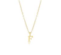 JaruJaru Collar con nombre personalizado 3 en 1, cadena ajustable de plata de ley con colgante inicial desmontable A-Z, joyería convertible para mujer + tus propios dijes (38-44 cm, chapado en oro de