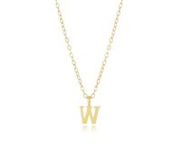 JaruJaru Collar con nombre personalizado 3 en 1, cadena ajustable de plata de ley con colgante inicial desmontable A-Z, joyería convertible para mujer + tus propios dijes (38-44 cm, chapado en oro de