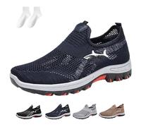 Jarv Cooling Comfort Sneaker, Atlacoast Cooling Comfort Sneaker, Summer Breathable Mesh Slip-On Casual Sports Shoes (Blue,41)