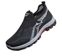 Jarv Cooling Comfort Sneaker, Atlacoast Summer Breathable Slip-On Sports Walking Shoes, Lightweight Anti-Slip, for Man (Black,39)