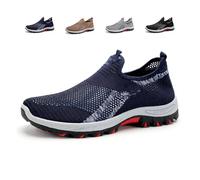 Jarvs Cooling Comfort Sneaker, Jarvs Summer Breathable Casual Comfy Mesh Soft Bottom Slip on Walking Shoes for Men (Blue,43)
