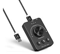 Jasaly Controlador de Sonido Perilla de Control de Volumen de Computadora USB Compatible con Bluetooth - Perilla de Ajuste de Control de Volumen Externo