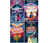 Jasbinder Bilan Collection 4 Books Set (Tamarind & the Star of Ishta, Aarti & the Blue Gods, Asha & the Spirit Bird & Nush and the Stolen Emerald)