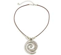 Jascatin Collar con colgante de estrella de mar de caracola exagerada de plata para mujer, diseño de playa, Metal