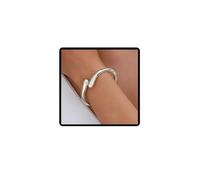 Jascatin Pulsera de gota de agua, ajustable, abierta, accesorios de mano, pulsera para mujer, regalo para mujer, talla única, Metal, No es una piedra preciosa