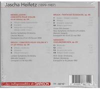 Jascha Heifetz joue Mendelssohn, Bruch et Sarasate. Munch, Sargent, Steinberg.