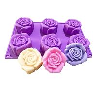 JasCherry Forma de Rosa Moldes de Silicone - Premium Antiadherente Moldes para Tartas, Repostería, Bizcocho, Gelatina, Jabón, Muffin, Pudín #2