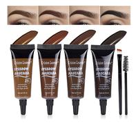 JasCherry Gel Fijador de Cejas con Cepillo, Fijación Extrema, Larga Duración, Resistente al Agua 4 PCS