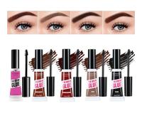 JasCherry Gel Fijador de Cejas con Cepillo, Fijación Extrema, Larga Duración, Resistente al Agua 5 PCS