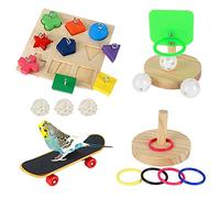 JasCherry Juego de 4 Piezas Juguetes de Adiestramiento de Aves - Set de Conjunto de Entrenamiento de Actividad e Inteligencia para Loros, Agapornis, Periquitos, Pajaros #7