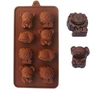 JasCherry Moldes de Silicona para Tartas, Chocolate, Caramelo, Jalea y Hielo - Serie Animal #2