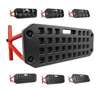 JASCOPRO Tabla de rebote de fútbol, reboteador portátil de doble superficie con ángulo ajustable (60°-120°), equipo de entrenamiento de fútbol con 6 modos de rebote para control, práctica de pase con