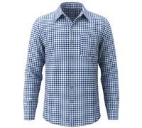 JasGood Camisa tradicional para hombre, Oktoberfest, camisa a cuadros con bolsillo, camisa de manga larga a cuadros para festividades, azul, rojo, verde, S-5XL, azul, L