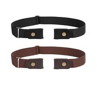JasGood Cinturón sin hebilla para hombre, cinturón elástico invisible, ajustable, cinturón elástico extensible sin hebilla, de 3,51 cm de ancho para pantalones vaqueros, Für Hosengröße Size 70-120cm