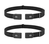 JasGood Cinturón sin hebilla para hombres, cinturón elástico invisible extensible ajustable cinturón elástico sin hebilla 3,51 cm de ancho para vaqueros y pantalones, Für Hosengröße Size 100-155cm
