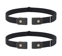 JasGood Cinturón sin hebilla para hombres, cinturón elástico invisible extensible ajustable cinturón elástico sin hebilla de 3,51 cm de ancho para vaqueros y pantalones, Für Hosengröße Size 70-120cm