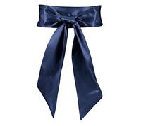 JasGood Vestido de mujer con faja, cinturón de novia, cinturón de satén para fiestas, ocasiones especiales, 3,7 pulgadas de ancho, talla única para todos, C-azul marino, Talla única