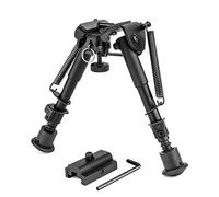 JASHKE Bípodes Plegables Ajustables 6 "-9" Adaptador de bípode táctico Incluido