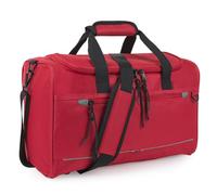 JASLEN - Bolsa De Viaje Cabina 40X25X20 Mujer y Hombre Plegable Ligera Impermeable. Bolsa Fin De Semana Mujer Bolsa De Viaje Mano Compatible Ryanair, Rojo