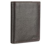 Jaslen - Cartera de Piel para Hombre - Cartera Hombre Piel con Monedero Interior y Tarjetero, diseño Slim, Cuero auténtico, Regalo Elegante. Proteccion RFID, Marron